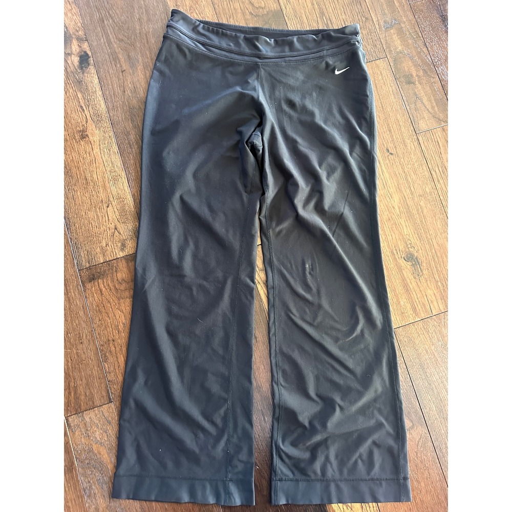 Nike Dri-FIT Womens Black Flare Leg Yoga Training Pants XL RN56323 CA05553